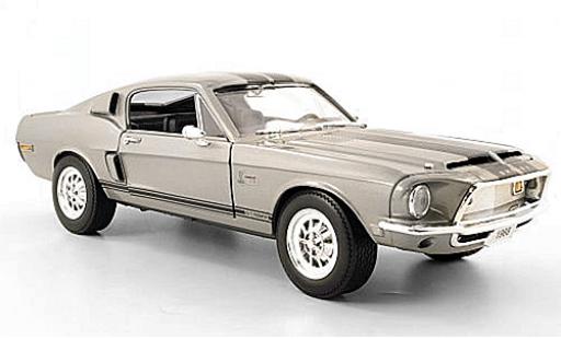 Diecast model cars Shelby GT GT500KR -500 KR grey 1968 1/18 Lucky Die Cast