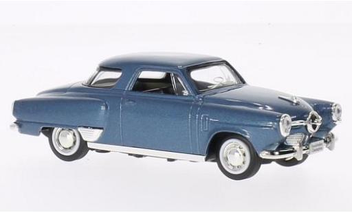 Diecast model cars Studebaker Champion 1950 metallic blue sans Vitrine 1/43 Lucky Die Cast