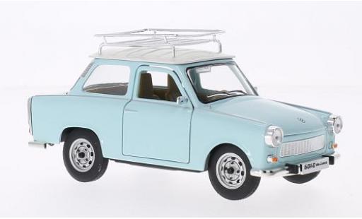 Diecast model cars Trabant 601 S Deluxe with roofgep&Atilde;&curren;cktr&Atilde;&curren;ger blue/white 1/24 Lucky Die Cast
