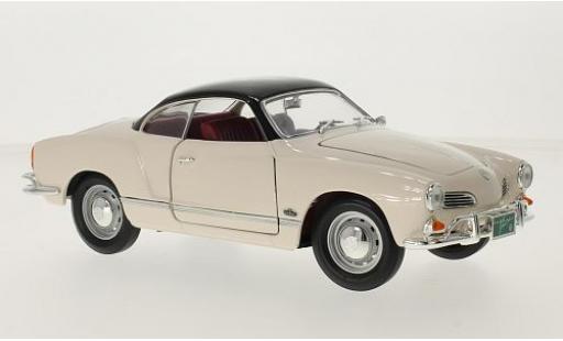 Diecast model cars Volkswagen Karmann Ghia Base Ghia white/black 1966 1/18 Lucky Die Cast