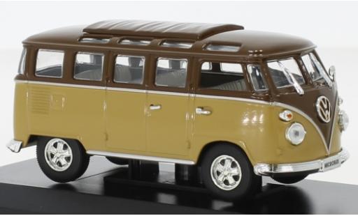 Diecast model cars Volkswagen T1 B Samba brown/brown 1962 1/43 Lucky Die Cast