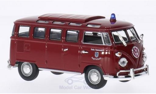 Diecast model cars Volkswagen T1 B Samba Fire brigade Ingolstadt 1962 1/43 Lucky Die Cast