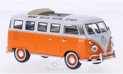 Diecast model cars Volkswagen T1 B Samba orange/white 1962 folding roof ge&Atilde;&para;ffnet 1/43 Lucky Die Cast
