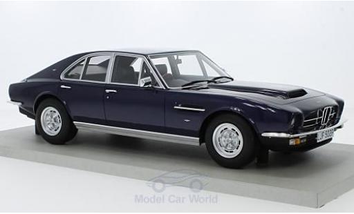 Diecast model cars Aston Martin Lagonda saloon blue 1974 1/18 Lucky Step Models