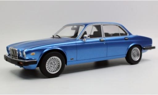 Diecast model cars Jaguar XJ6 Base 6 metallic blue 1982 1/18 Lucky Step Models