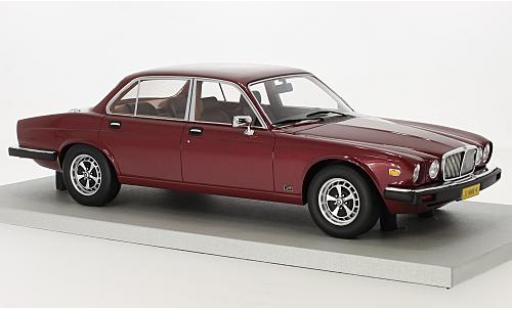 Diecast model cars Jaguar XJ6 Base 6 metallic red 1982 1/18 Lucky Step Models