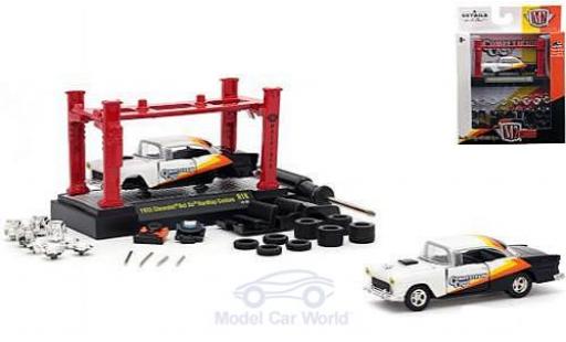 Diecast model cars Chevrolet Bel Air Coupe Hardtop Custom Competition Cams 1955 Model-Kit Bausatz inklusive 4 Ersatzr&Atilde;&curren;dern 1/64 M2 Machines