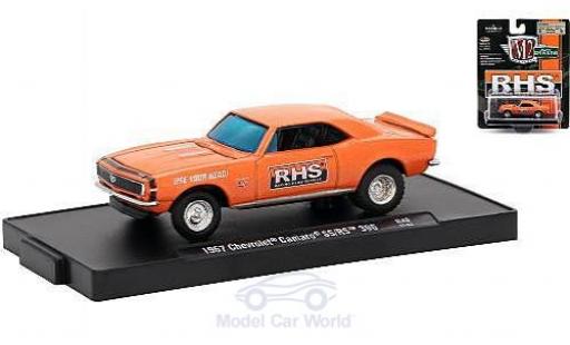 Diecast model cars Chevrolet Camaro SS /RS 396 metallic orange Racing Head Service (RHS) 1967 1/64 M2 Machines