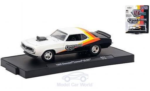 Diecast model cars Chevrolet Camaro SS /RS white/black Competition Cams 1969 1/64 M2 Machines