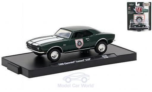 Diecast model cars Chevrolet Camaro Z28 Z/28 green/white Sports Department 1968 1/64 M2 Machines
