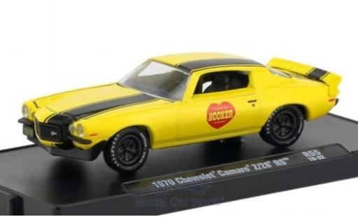 Diecast model cars Chevrolet Camaro Z28 Z/28 RS yellow/black 1970 1/64 M2 Machines