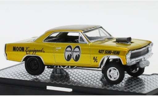 Diecast model cars Chevrolet Nova tuning Gasser Mooneyes - Moon Equipped 1967 1/64 M2 Machines