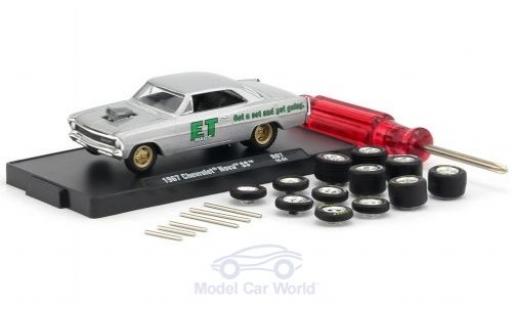 Diecast model cars Chevrolet Nova SS grey 1967 inklusive 12 Austauschr&Atilde;&curren;dern 6 Achsen and 1 Schraubenzieher Auto-Wheels Release 06 1/64 M2 Machines