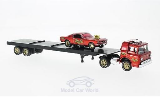 Diecast model cars Ford Mustang Fastback C-600 metallic red 1966 +1966 Mustang 2+2 1/64 M2 Machines