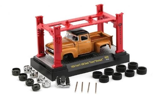 Diecast model cars Ford F-100 Pickup 00 metallic copper/black 1956 Foose Overlord avec Hebeb&Atilde;&frac14;hne et 2 Rads&Atilde;&curren;tzen 1/64 M2 Machines