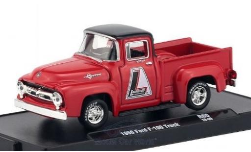 Diecast model cars Ford F-100 Pickup 00 red/black Lakewood 1956 1/64 M2 Machines