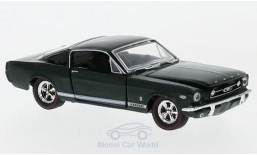 Diecast model cars Ford Mustang Fastback 2+2 green 1970 1/64 M2 Machines