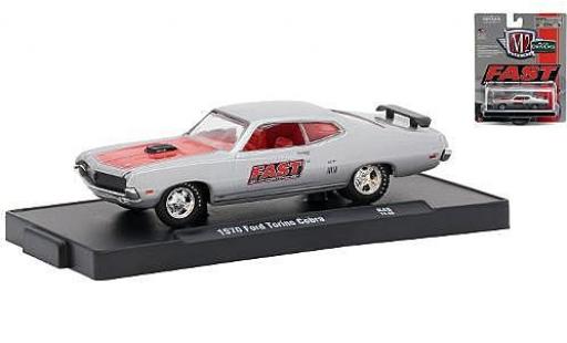 Diecast model cars Ford Torino Cobra grey/red FAST (Fuel Air Spark Technology) 1970 1/64 M2 Machines