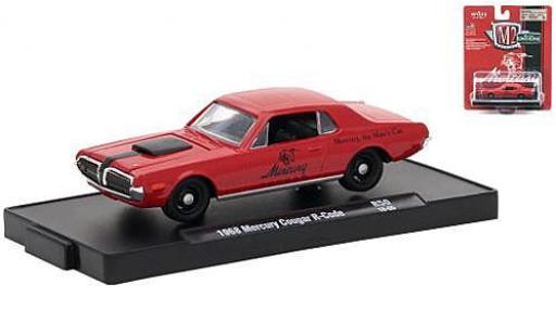 Diecast model cars Mercury Cougar R-Code red/black 1968 1/64 M2 Machines