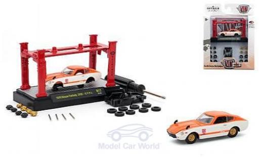 Diecast model cars Nissan Fairlady Z Z432 432 orange/white 1970 Model-Kit Bausatz inklusive 4 Ersatzr&Atilde;&curren;dern 1/64 M2 Machines