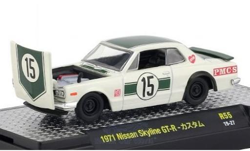 Diecast model cars Nissan Skyline 2000 GT-R RHD No.15 1971 1/64 M2 Machines
