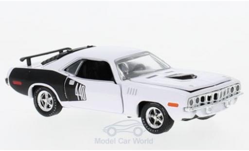 Diecast model cars Plymouth Cuda 1971 440 6-Pack white 1/64 M2 Machines