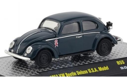 Diecast model cars Volkswagen Beetle Base Deluxe (K&Atilde;&curren;fer) blue/Dekor 1953 USA-Modell 1/64 M2 Machines