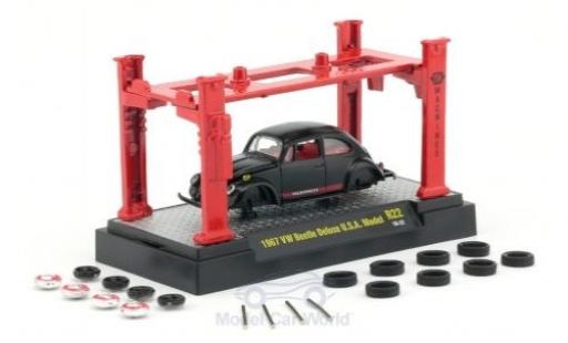 Diecast model cars Volkswagen Beetle Base DeLuxe matt-black 1967 Model-Kit Bausatz inklusive 4 Ersatzr&Atilde;&curren;dern 1/64 M2 Machines