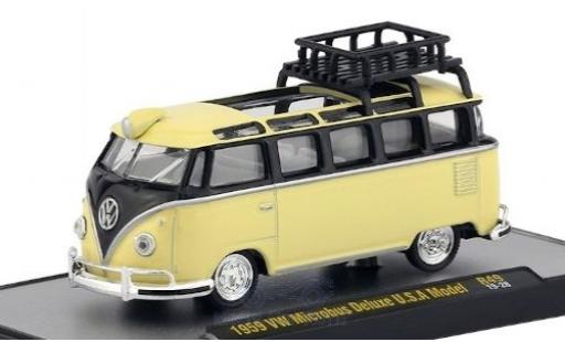 Diecast model cars Volkswagen T1 B Deluxe beige/black 1959 1/64 M2 Machines