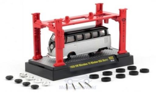 Diecast model cars Volkswagen T1 B Microbus black/grey 1958 Model-Kit Bausatz inklusive 4 Ersatzr&Atilde;&curren;dern 1/64 M2 Machines