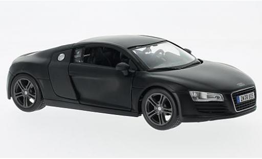 Diecast model cars Audi R8 coupe matt-black 1/24 Maisto