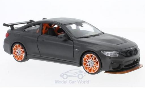 Diecast model cars Bmw M4 GTS matt-grey 1/24 Maisto