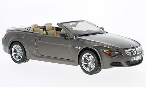 Diecast model cars Bmw M6 Cabriolet Convertible (E64) metallic brown 1/18 Maisto