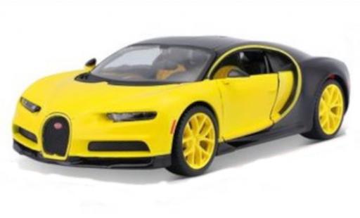 Diecast model cars Bugatti Chiron coupe yellow/black 2018 1/24 Maisto