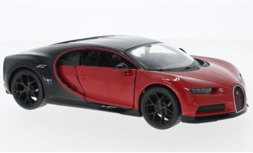 Diecast model cars Bugatti Chiron Sport red/black 1/24 Maisto