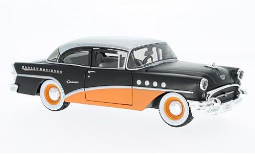 Diecast model cars Buick Century special edition matt-black/orange Harley-Davidson 1955 1/24 Maisto