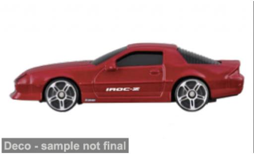 Diecast model cars Chevrolet Camaro IROC -Z red 1985 1/64 Maisto