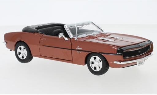 Diecast model cars Chevrolet Camaro SS 396 Convertible metallic bronze 1968 1/24 Maisto