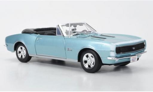 Diecast model cars Chevrolet Camaro SS 396 Convertible metallic blue 1967 1/18 Maisto