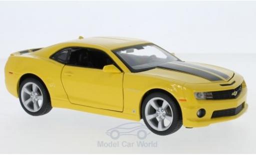 Diecast model cars Chevrolet Camaro SS RS yellow/black 2010 1/24 Maisto