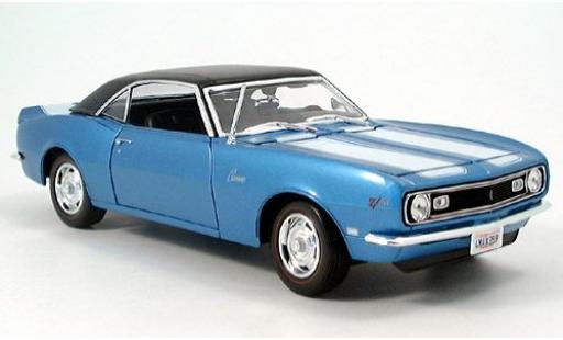 Diecast model cars Chevrolet Camaro Z28 metallic blue 1968 sans Vitrine 1/18 Maisto
