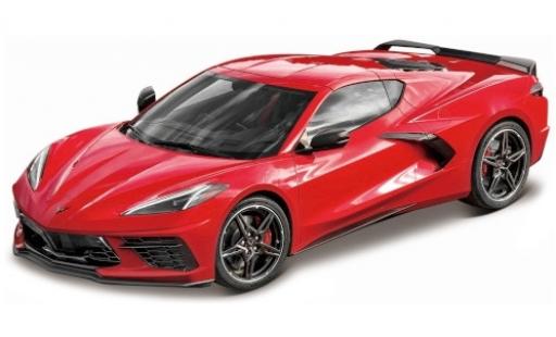 Diecast model cars Chevrolet Corvette Stingray C8 red 2020 1/18 Maisto