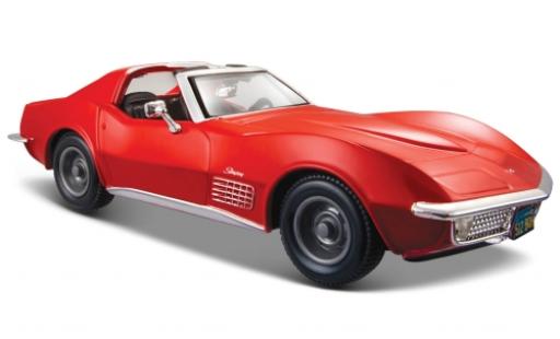 Diecast model cars Chevrolet Corvette Coupe red 1970 1/24 Maisto