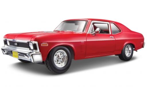 Diecast model cars Chevrolet Nova Coupe SS red 1970 1/18 Maisto