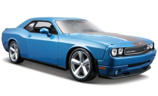 Diecast model cars Dodge Challenger SRT SRT8 metallic blue 2008 1/24 Maisto