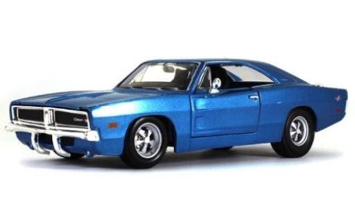 Diecast model cars Dodge Charger R/T metallic blue 1969 l'&Atilde;&copy;ce 1/24 Maisto