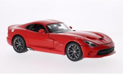 Diecast model cars Dodge Viper SRT GTS red 2013 1/18 Maisto