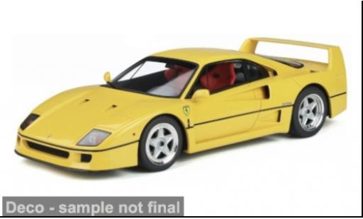 Diecast model cars Ferrari F40 Coupe yellow 1995 1/64 Maisto