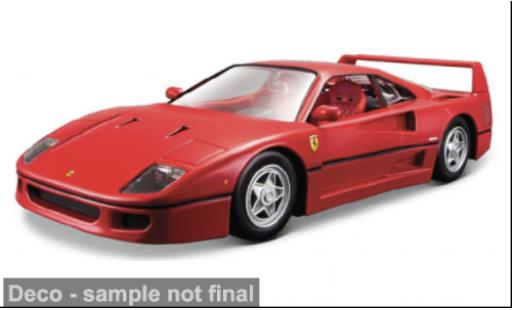 Diecast model cars Ferrari F40 Coupe red 1995 1/64 Maisto