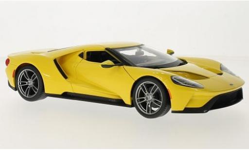 Diecast model cars Ford GT Berlinetta yellow 2017 1/18 Maisto